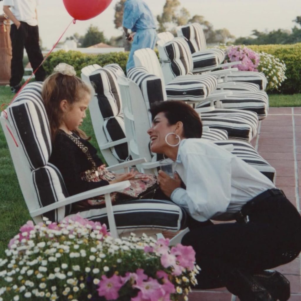 An old photo of Kris Jenner with little Khloé. Picture: Instagram@KhloéKardashian