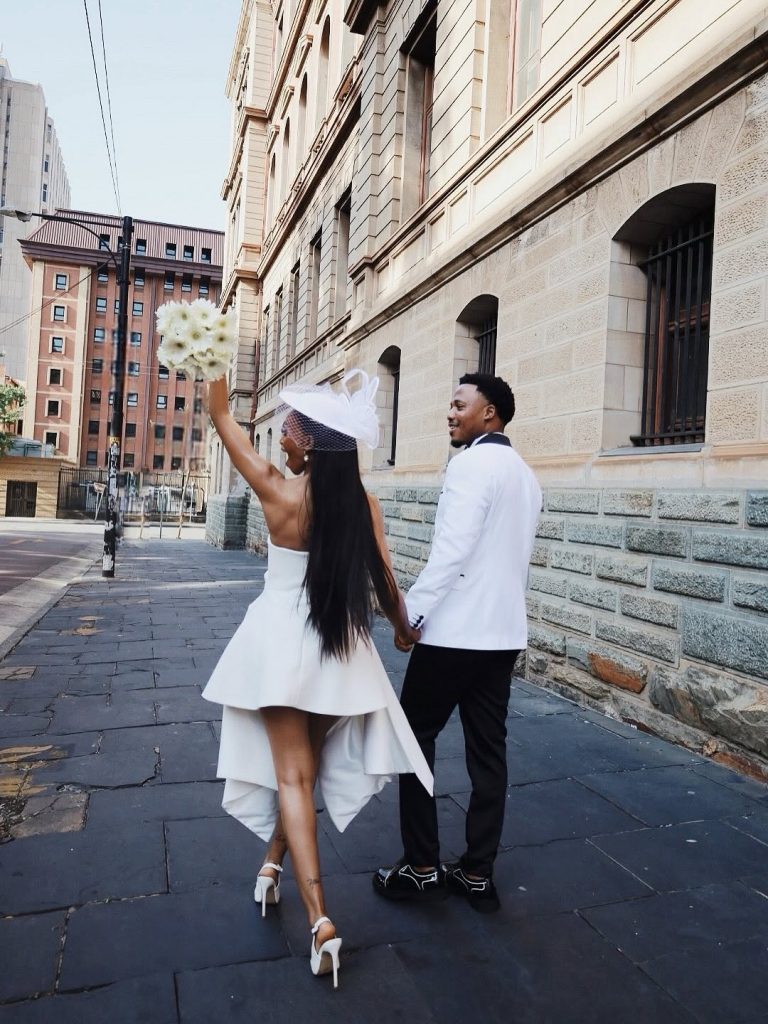 Ten years in, and love is still going strong for the pair. Picture: Instagram@Thabsie