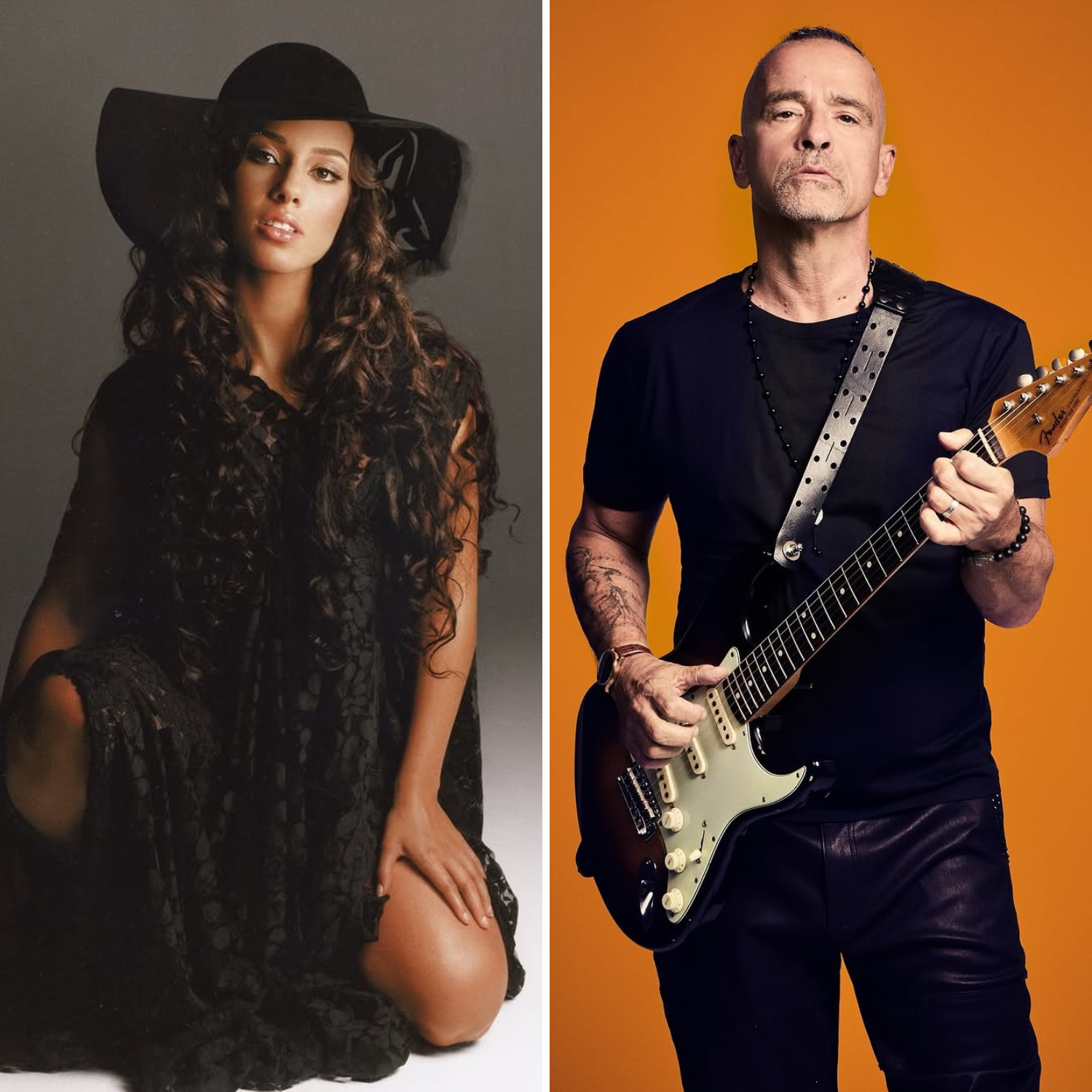 Alicia Keys and Eros Ramazzotti