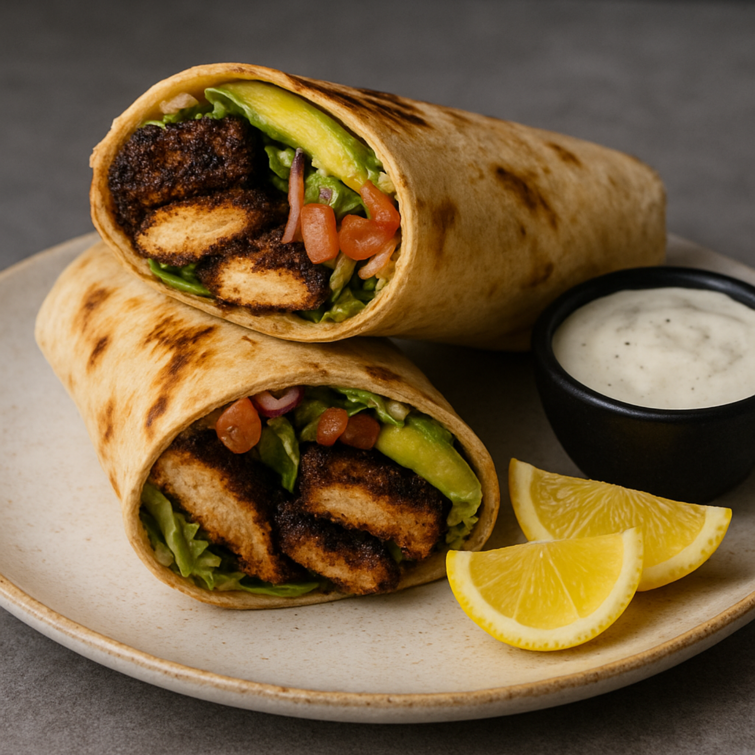 Black Friday Blackened Chicken Wraps