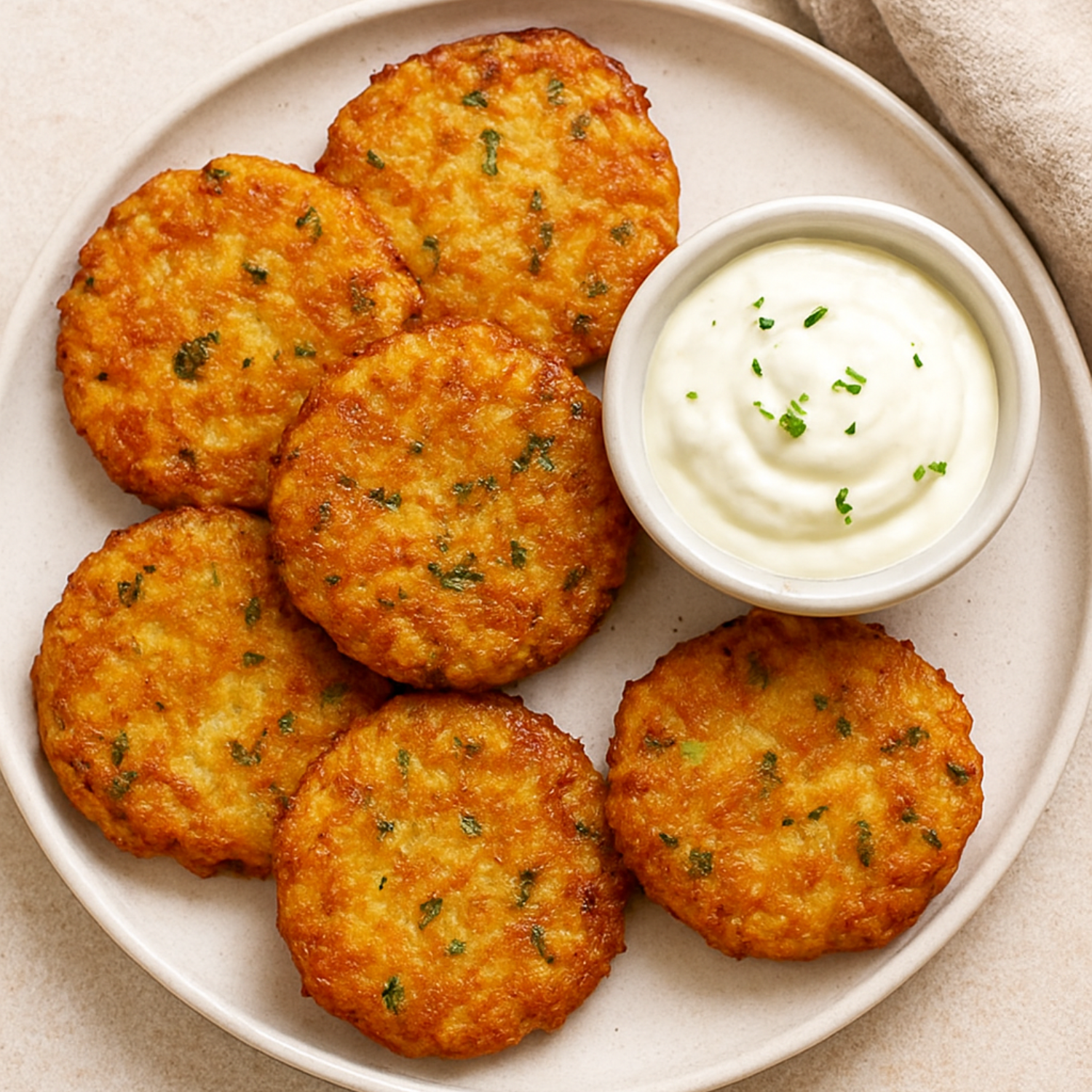 Crispy cubed potato & Herb bites