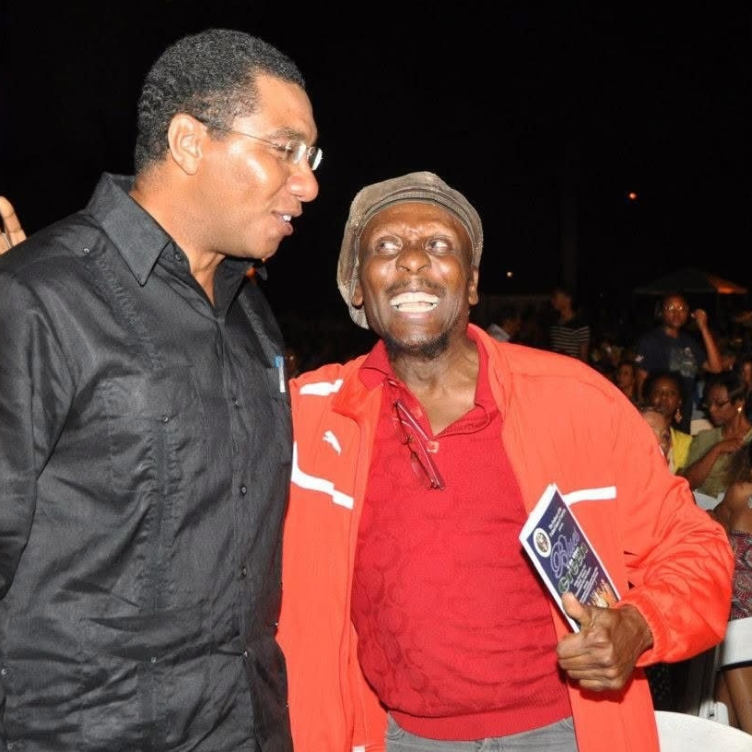 Jamaican Prime Minister and the late Reggae Star Jimmy Cliff.
