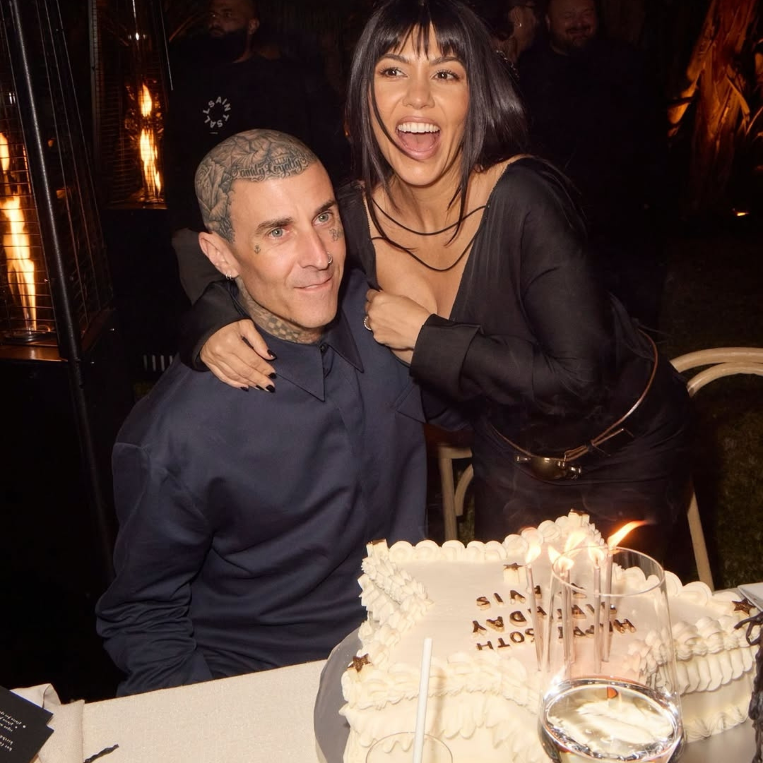 Kourtney Kardashian and her husband