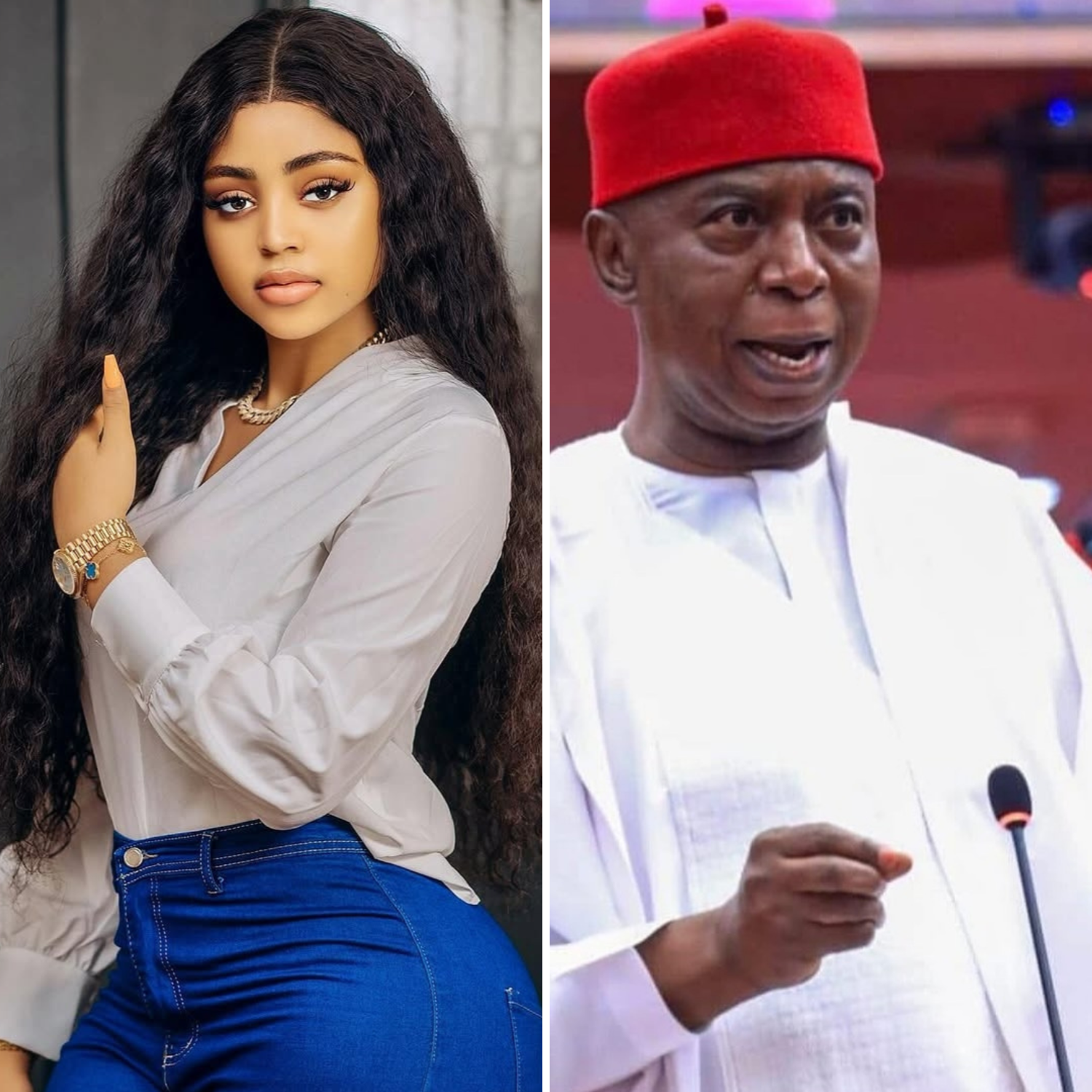 Regina Daniels and her ex-husband Ned Nwoko