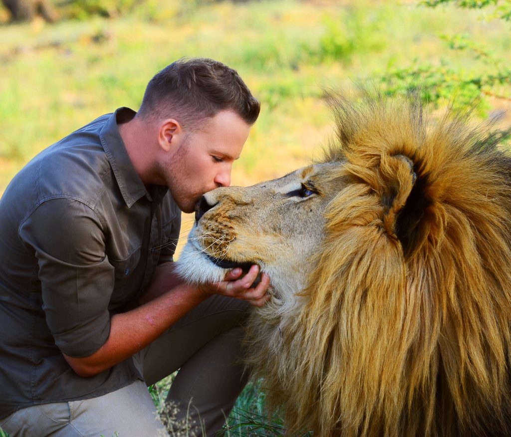 Shandor Larenty has an expert understanding of lions—their behavior, actions, and language. Picture: Supplied