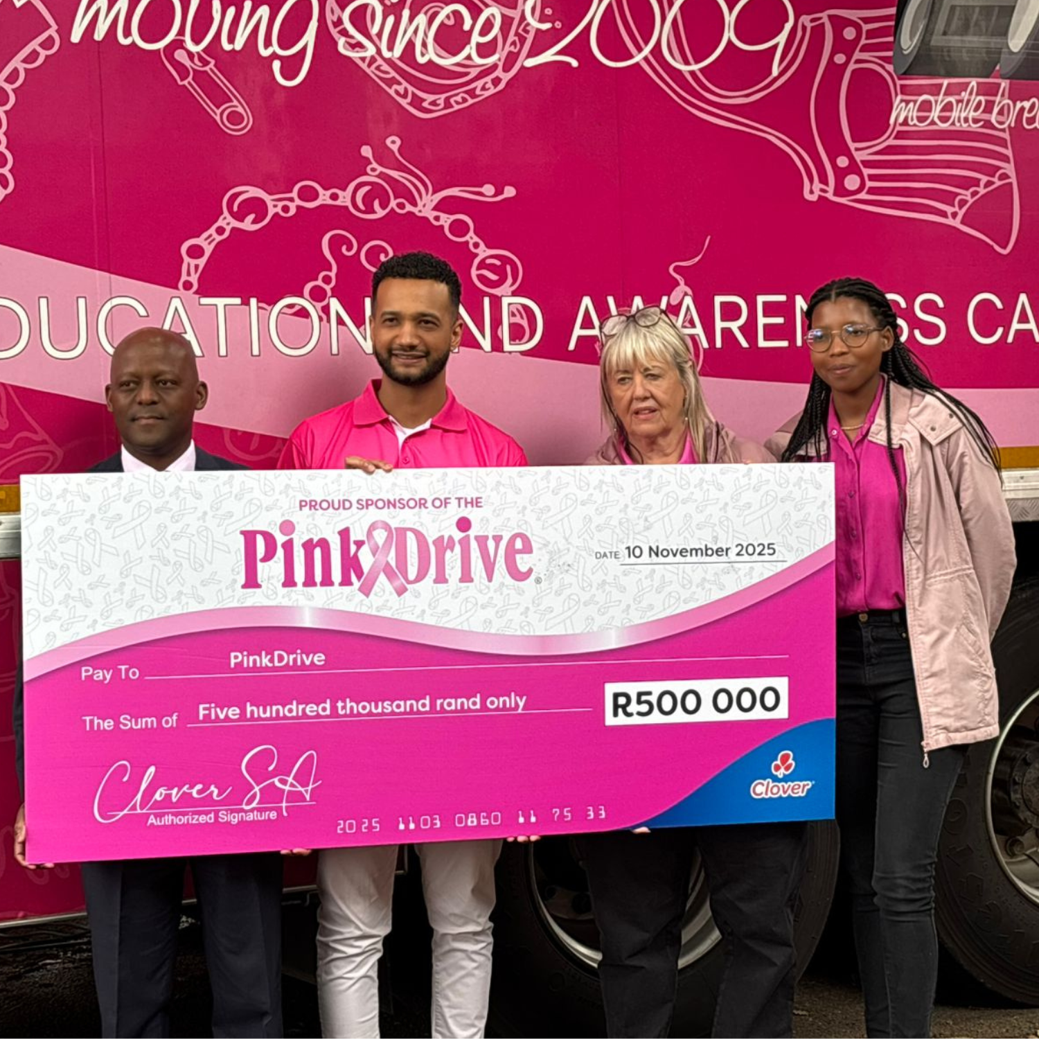 The Clover and Pink Drive team