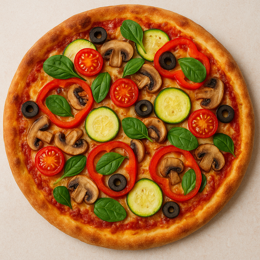 Garden Fresh Vegetarian Pizza