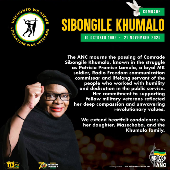 An official statement by the African National Congress (ANC). Picture: Instagram@MasechabaMposwa