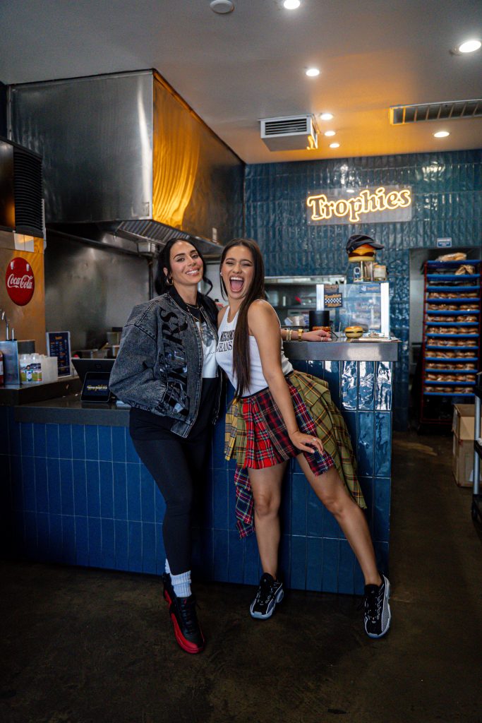 Kim Jayde striking a stylish pose with the talented Paulina Lopez. Picture: Supplied