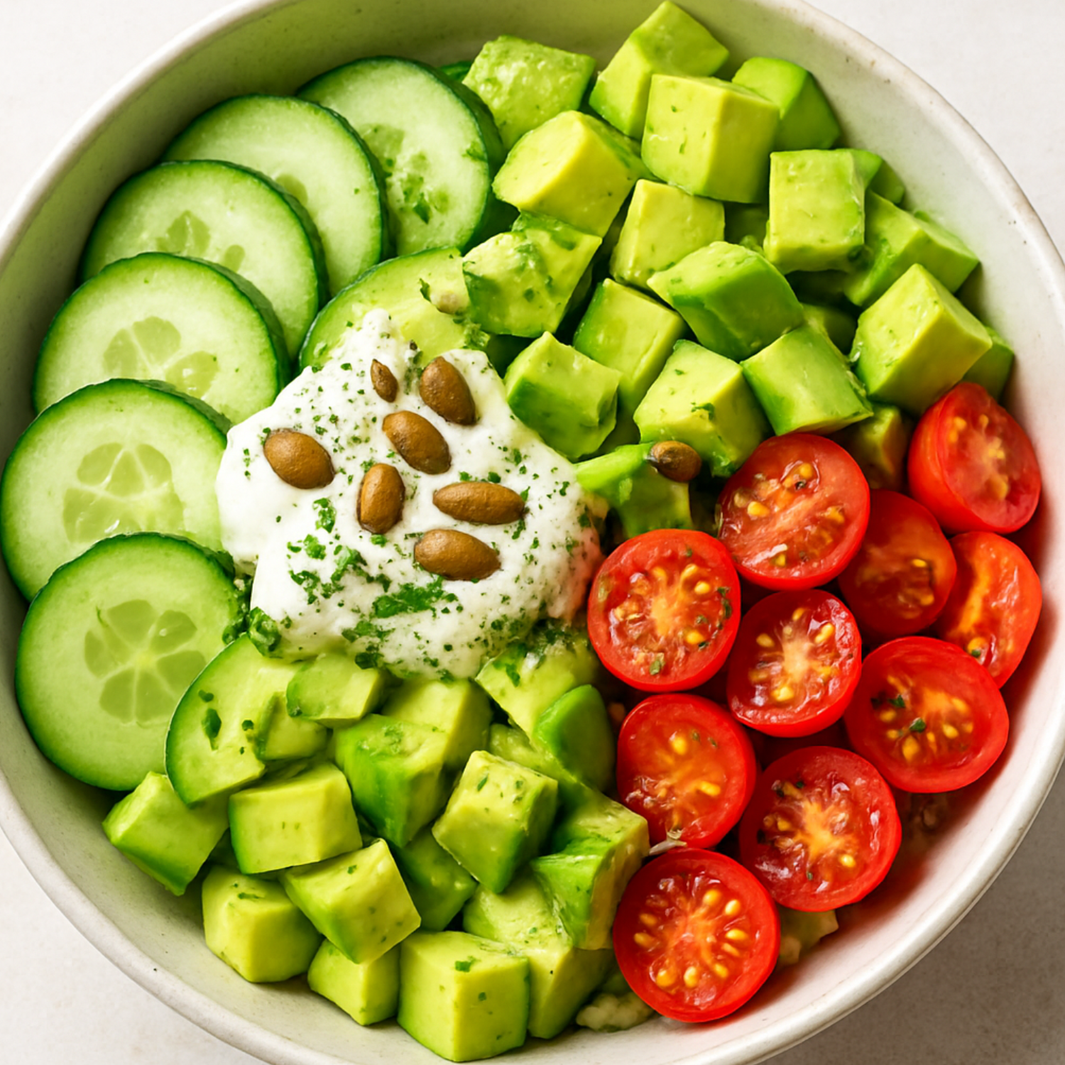 Cucumber-Avocado Energy Bowl