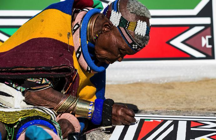 Dr. Ester Mahlangu in her element, bringing her art to life. Picture: Supplied