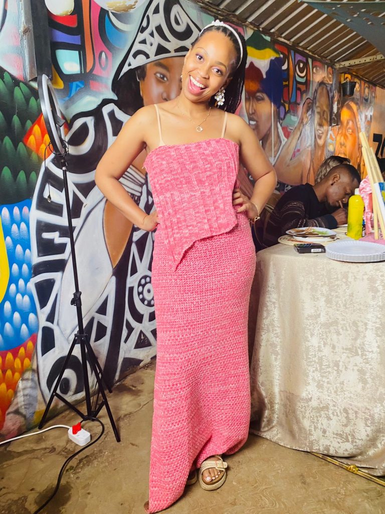 The creative pilot behind the paint experience, Monica. Picture: Supplied