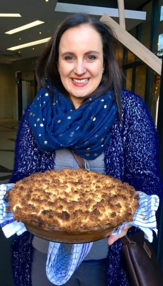 Celebrity chef and TV personality Suzanne Crozier with one of her beautifully prepared dishes. Picture: Supplied