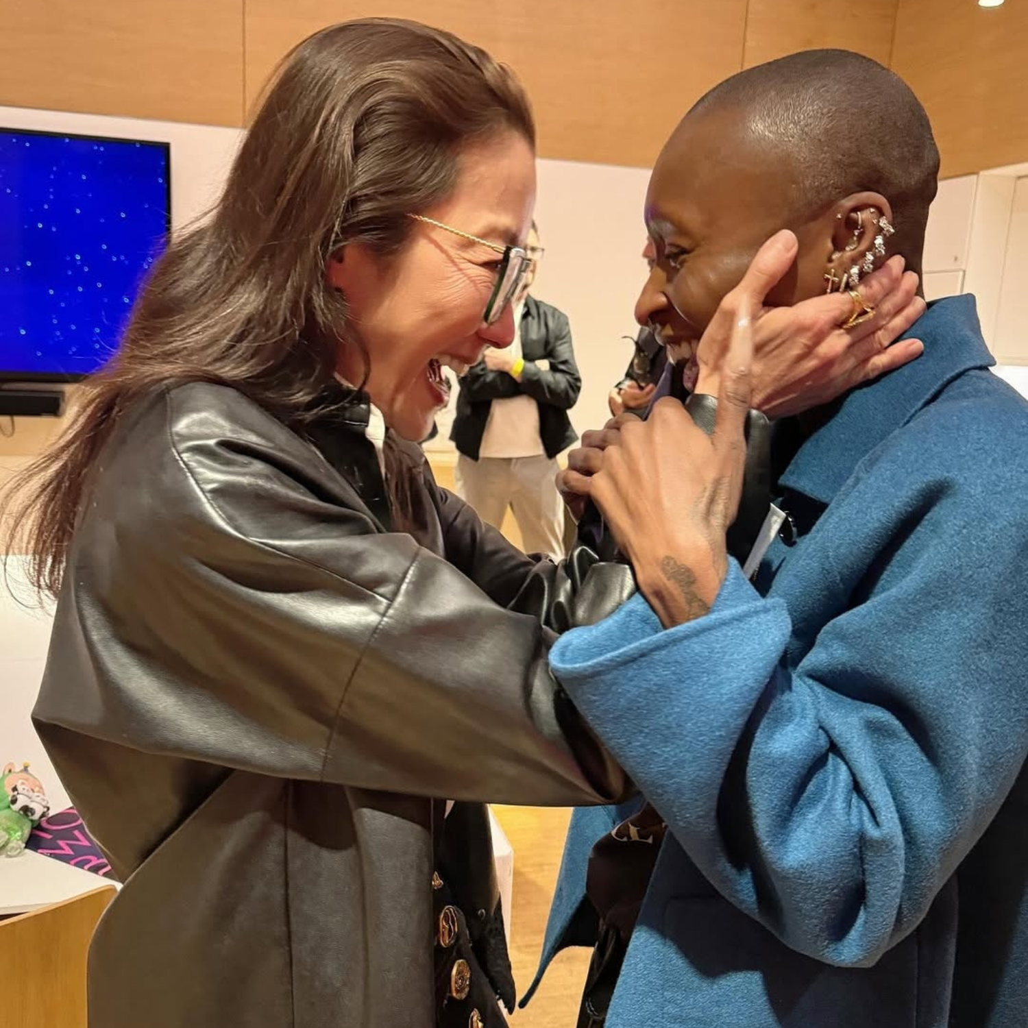 Actress Michelle Yeoh and Cynthia Erivo