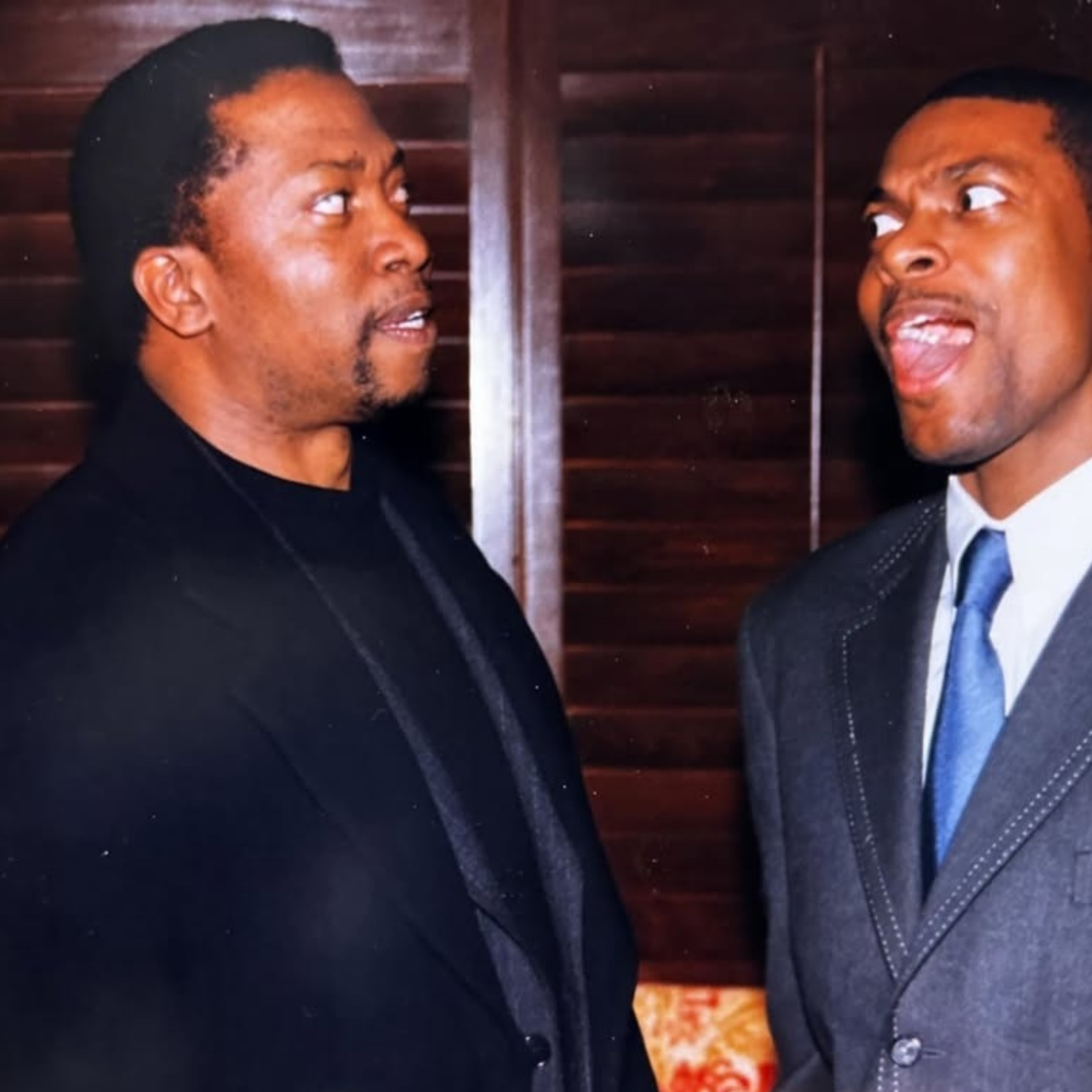 Comedian Chris Tucker and his late friend T.K Carter