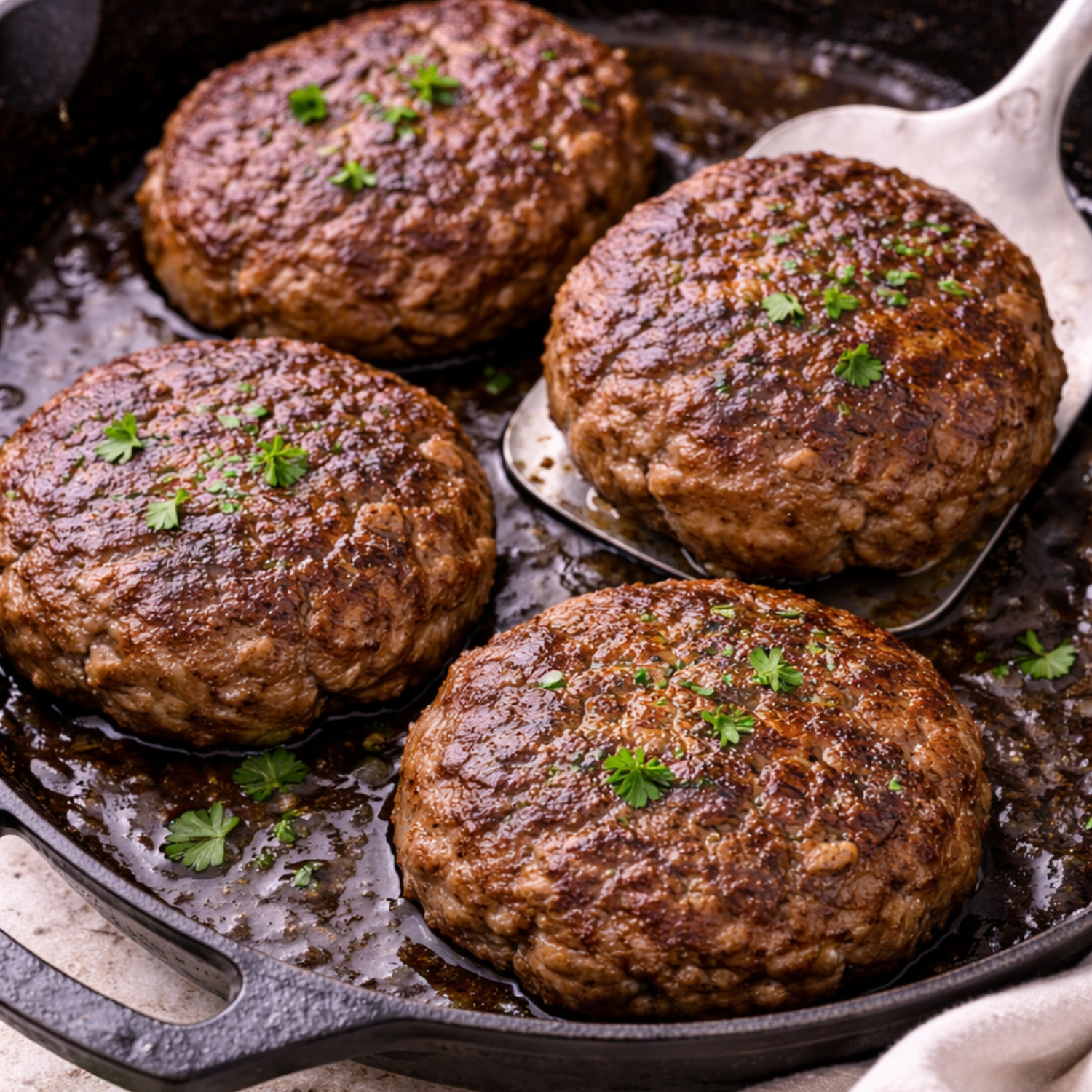 Homestyle Onion Beef Patties