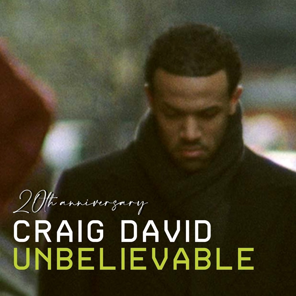 Craig David with his timeless hit 'Unbelievable', now 20 years old. Picture: Instagram@CraigDavid