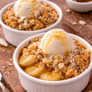 Today’s Tasty Pick: Honey-Caramel Banana Crumble Cups
