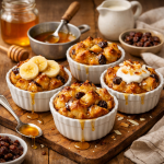 Honey Vanilla Bread Pudding Cups