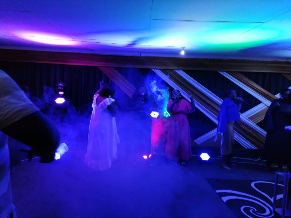 Radiant and colourful, MGAZI Stage Lighting illuminated the stage, adding energy to the event. Picture: Supplied