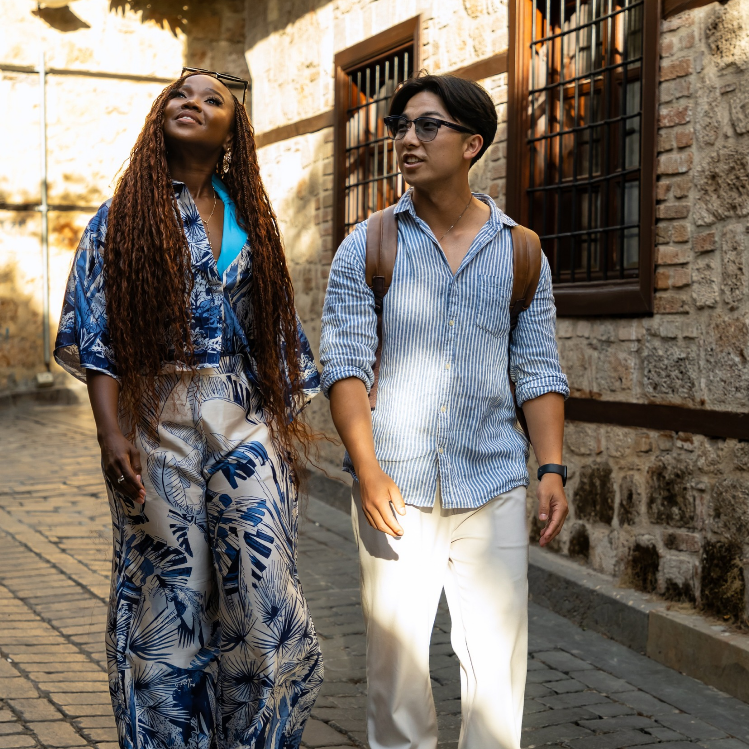 Tropika Island Of Treasure Host Zanele Potelwa and Content Creator Chad Jones