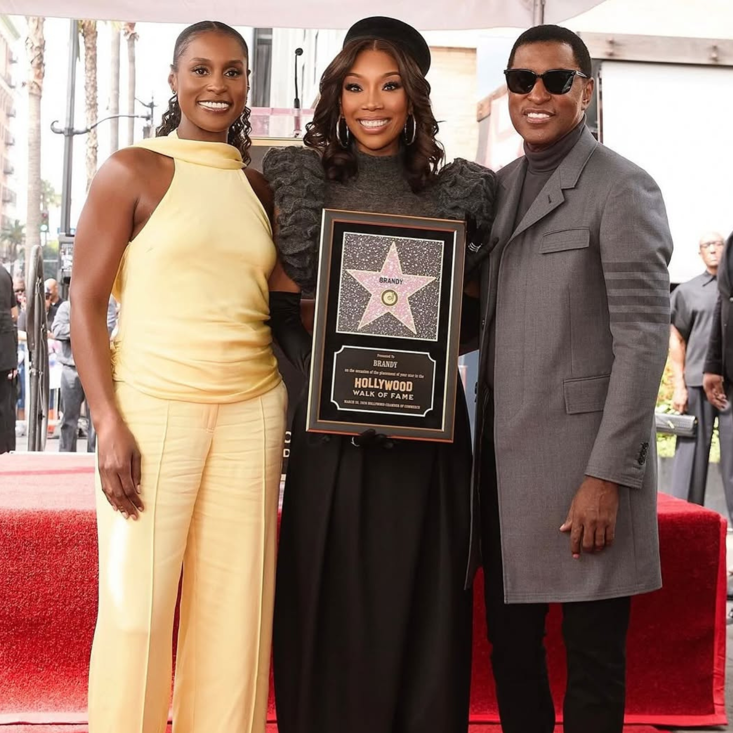 Babyface Says Brandy Is ‘One of the Greatest Voices of Our Time’ After Walk of Fame Honour
