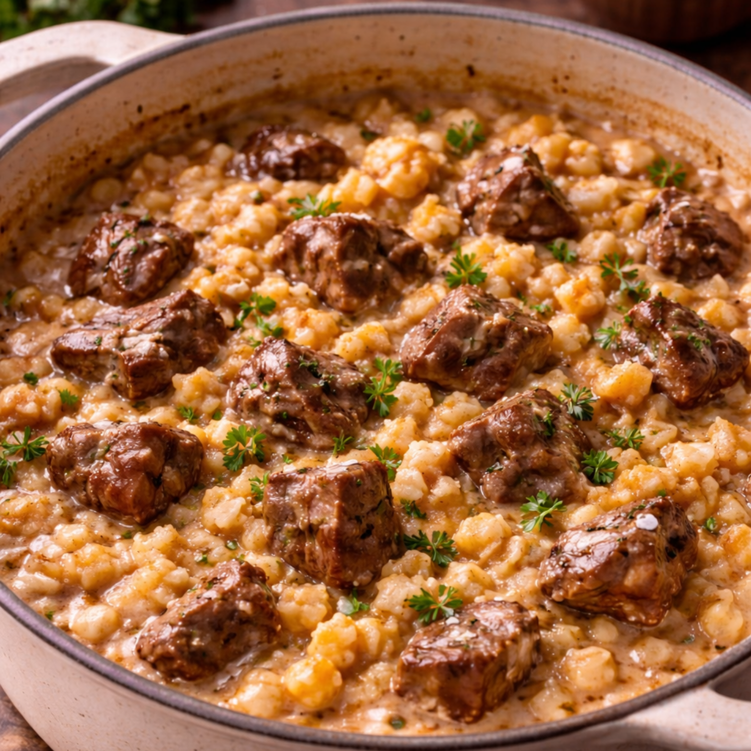 Creamy Samp & Slow-Cooked Beef Comfort Stew