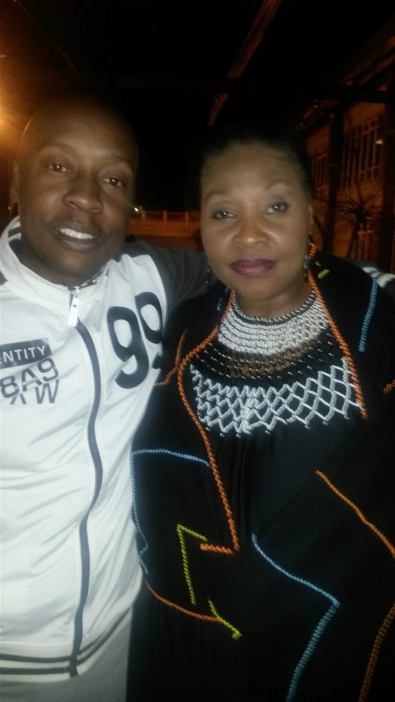 King of Disco Mpho Majiga with legendary musician Yvonne Chaka Chaka. Picture: Supplied