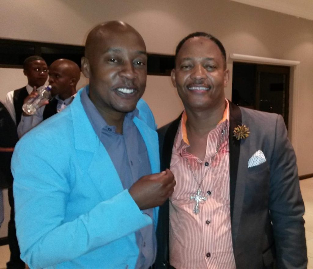 Mpho with gospel music legend William Sejake. Picture: Supplied