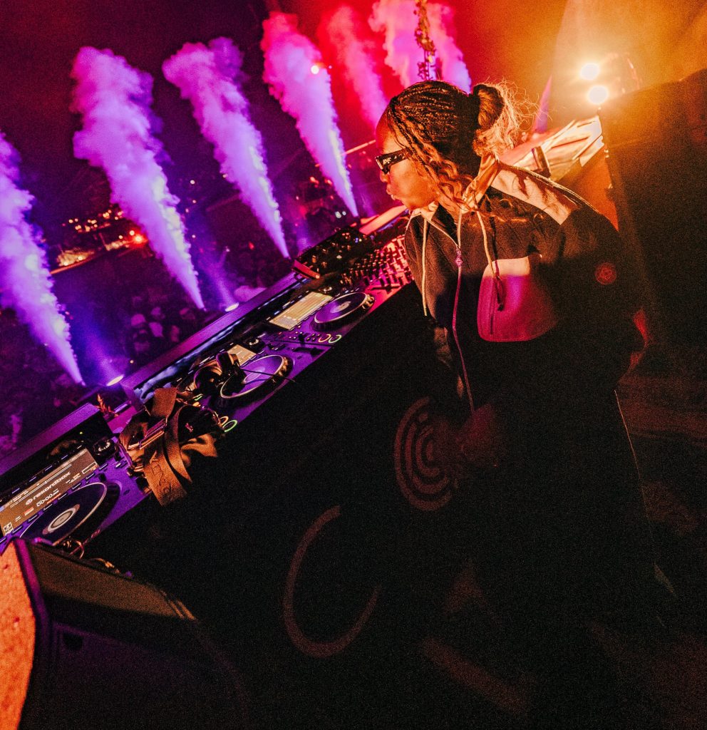 DJ Kitty Amor lit up the booth during one of her electrifying live performances. Picture: Supplied