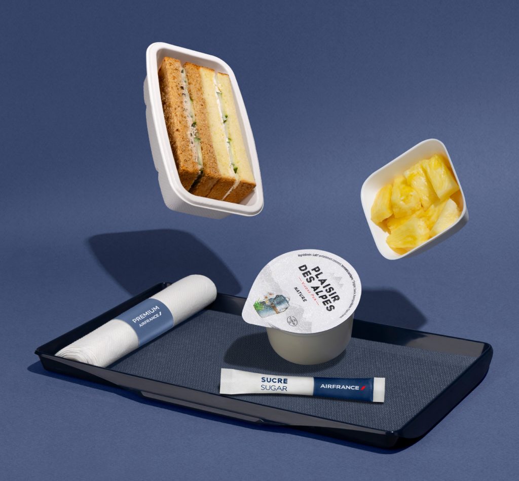 Air France Premium Cabin meal. Picture: Supplied