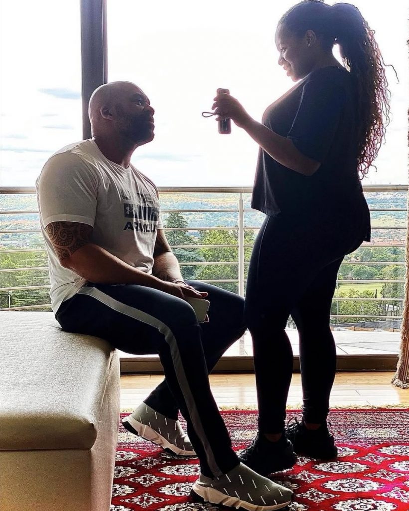 The late Shona spending time with Lesedi, now all grown up. Picture: Instagram@SediMatsunyane