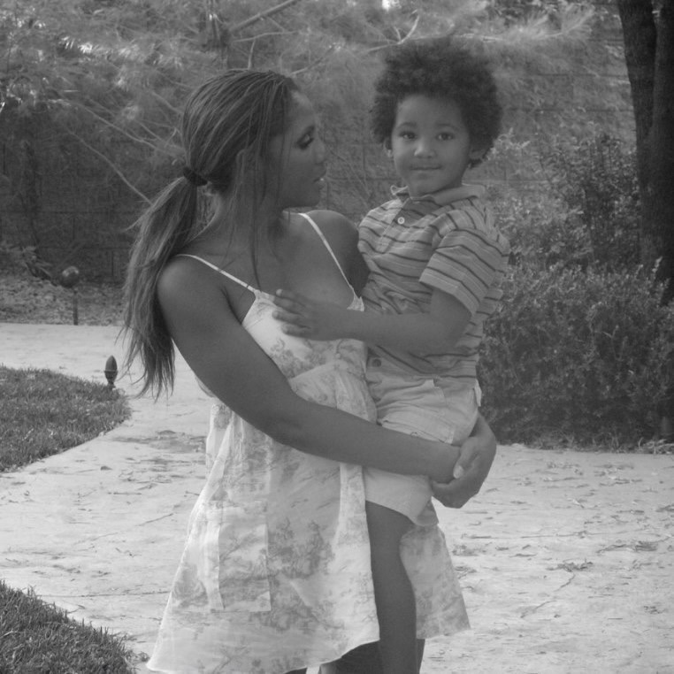 A throwback photo of Toni Braxton with her son Diezel Braxton-Lewis when he was a little boy. Picture: Instagram@ToniBraxton
