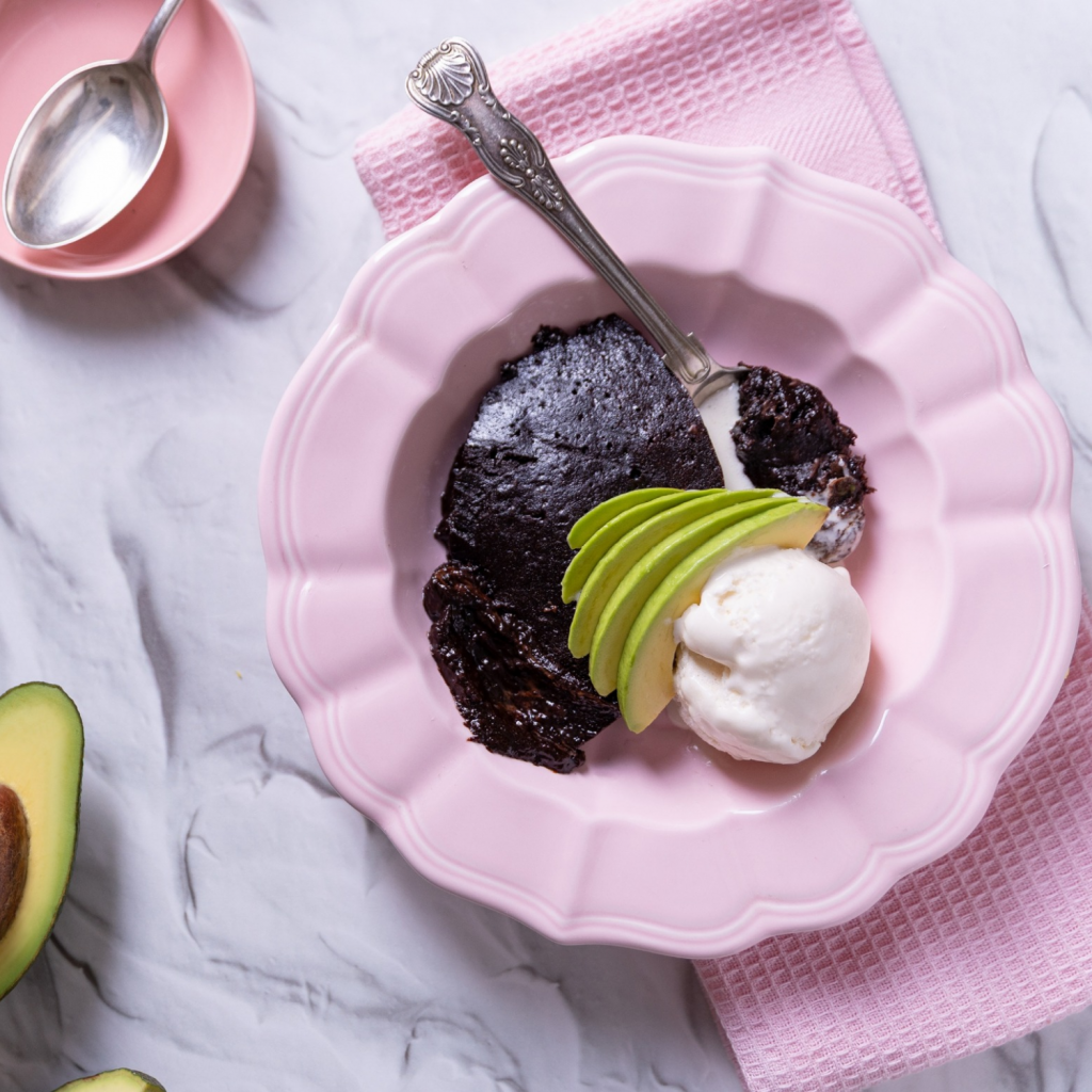 Baked Chocolate Fudge Avo Pudding