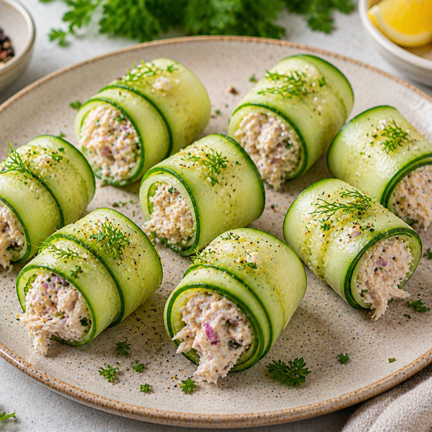 Today’s Tasty Pick: Chilled Chicken & Cucumber Ribbon Rolls