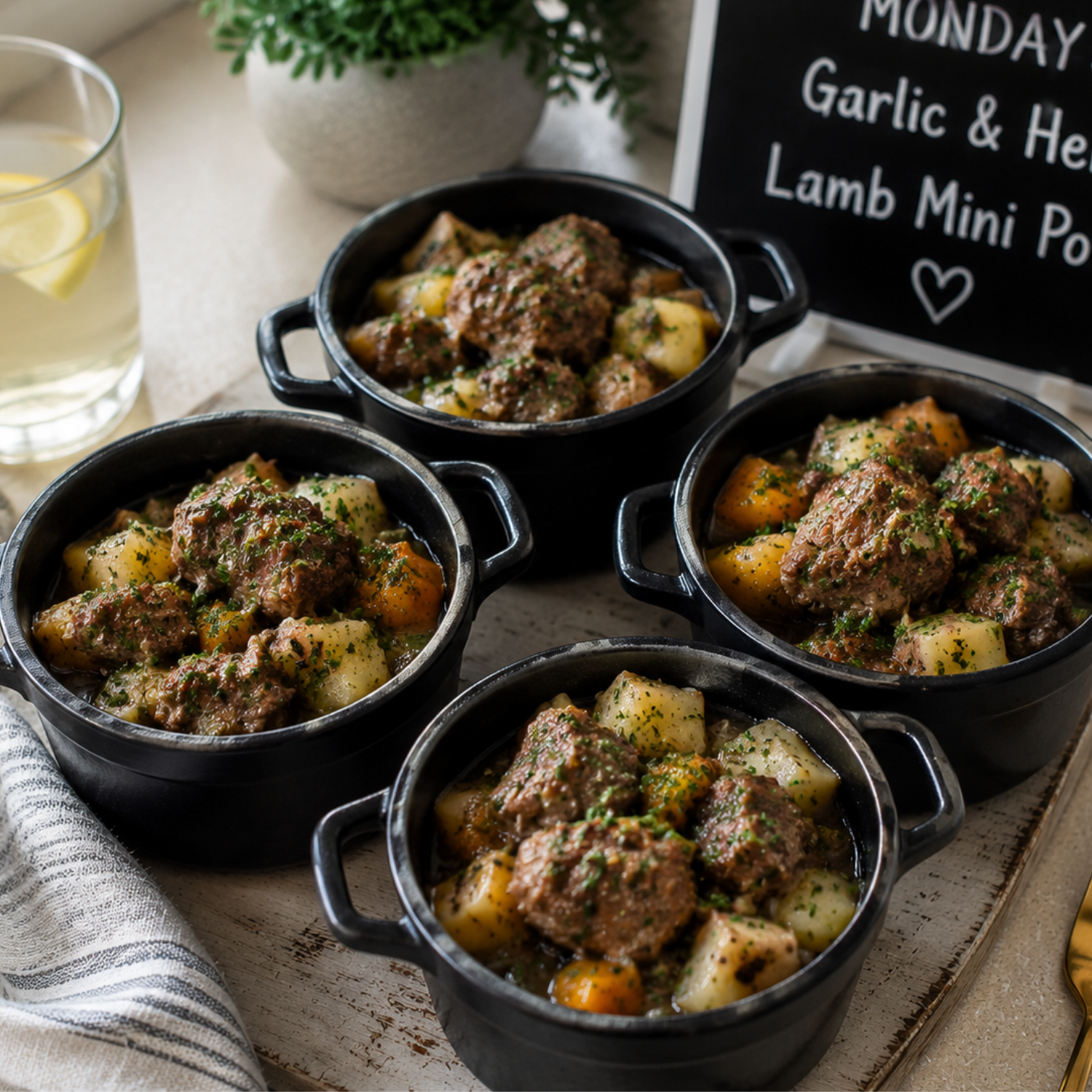 Today’s Tasty Pick: Garlic & Herb Lamb Mini Pots