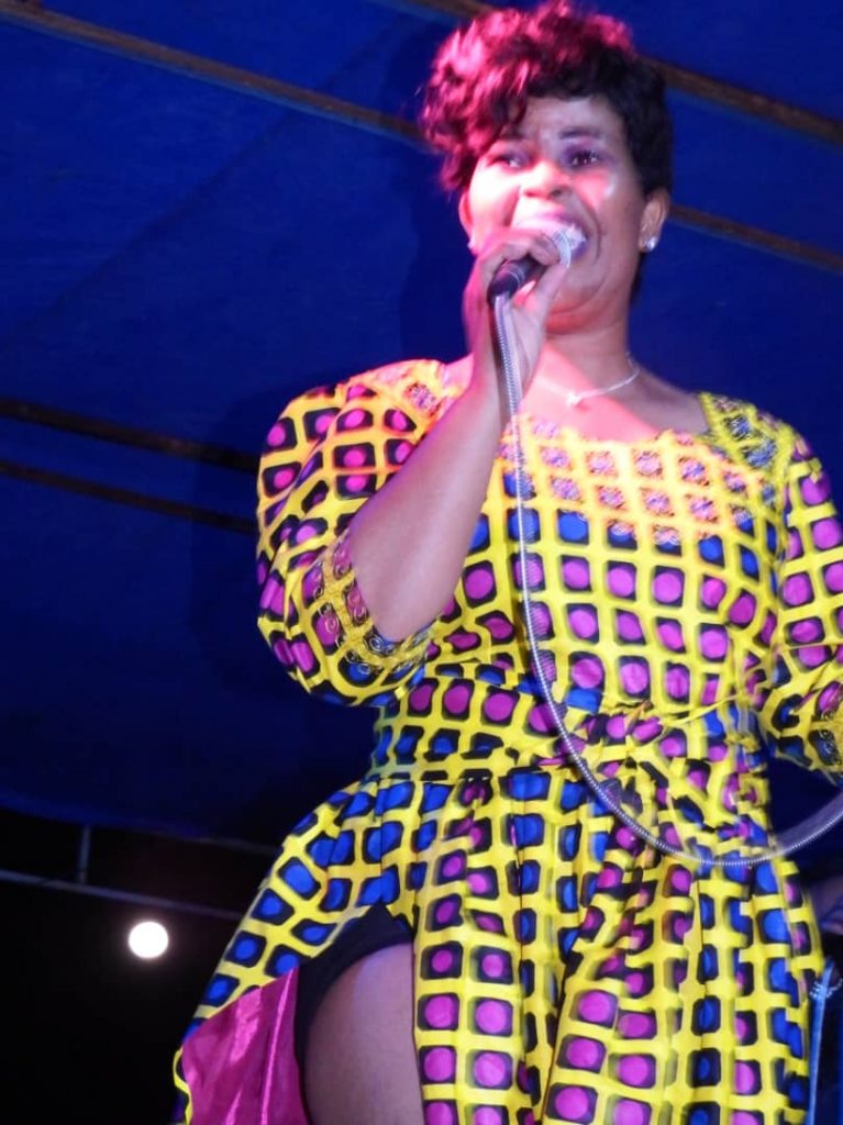 Pamela Nkutha  captured performing live on stage during one of her memorable concert performances. Picture: Supplied