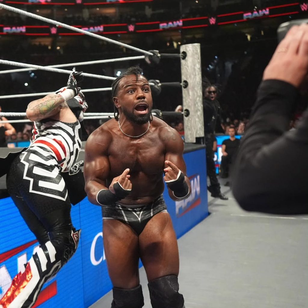 A memorable highlight from one of Austin Creed’s WWE matches. Picture: Instagram@AustinCreed