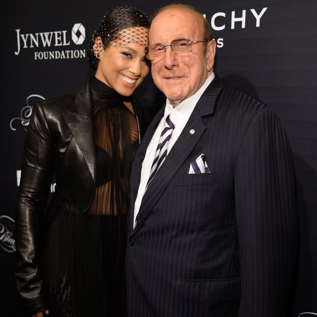 Alicia Keys and the late Clive Davis
