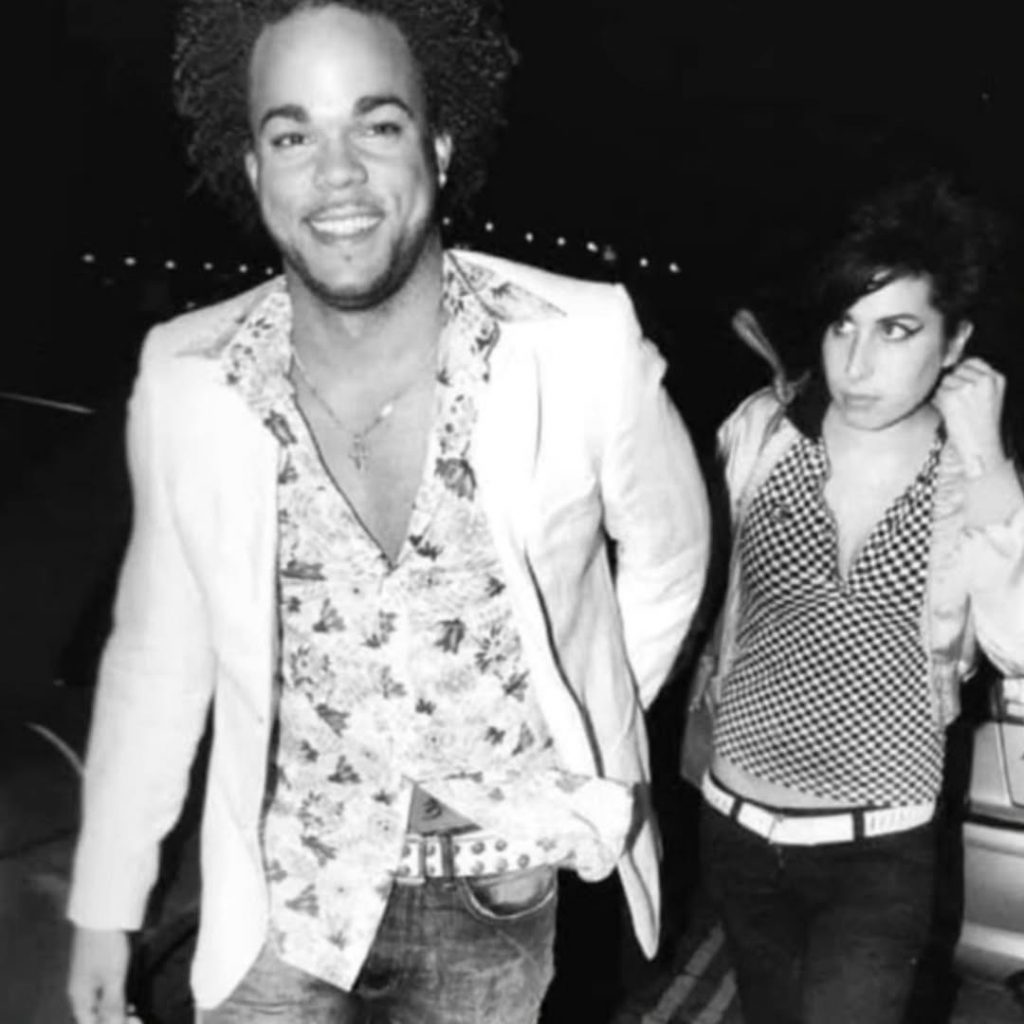 A throwback picture featuring Nate James alongside the late Amy Winehouse. Picture: Instagram@Thenatejames