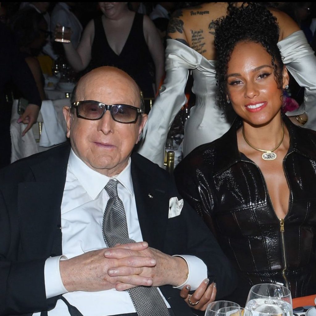 Alicia Keys and the late Clive Davis. Picture: Instagram@AliciaKeys