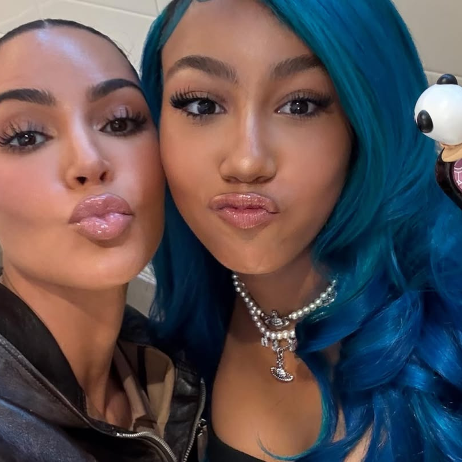 Kim Kardashian and her daughter North West