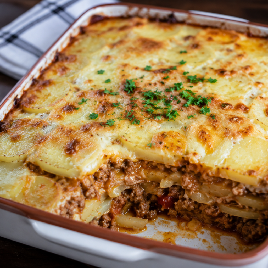 Potato and Mince Bake
