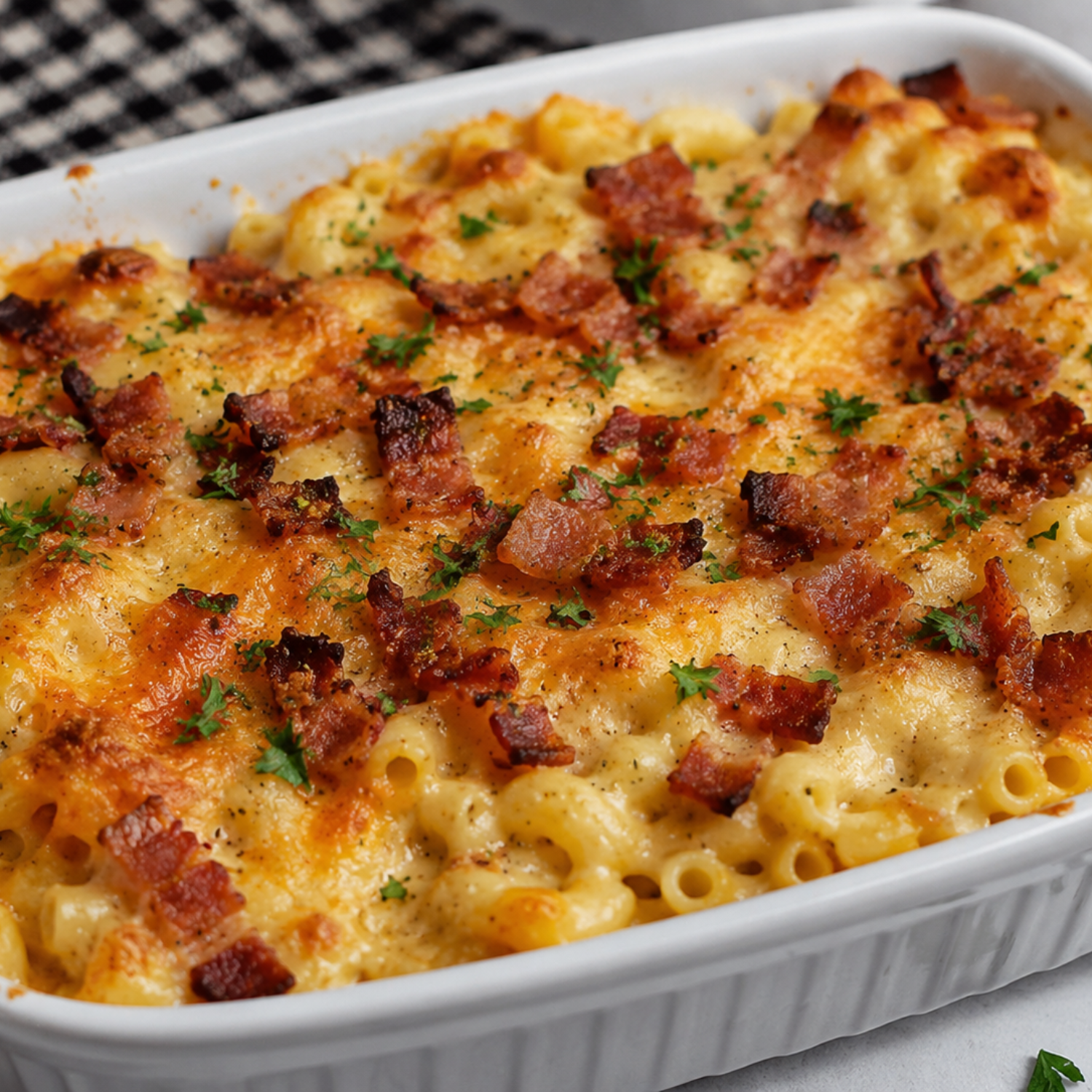 Smoky Bacon & Creamy Macaroni Bake