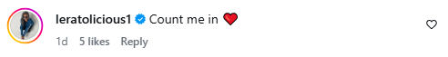 A comment from a social media user. Picture: Instagram@Ne-Yo