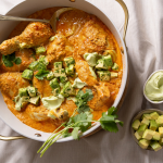 Baked Chicken Curry with Avo Crema
