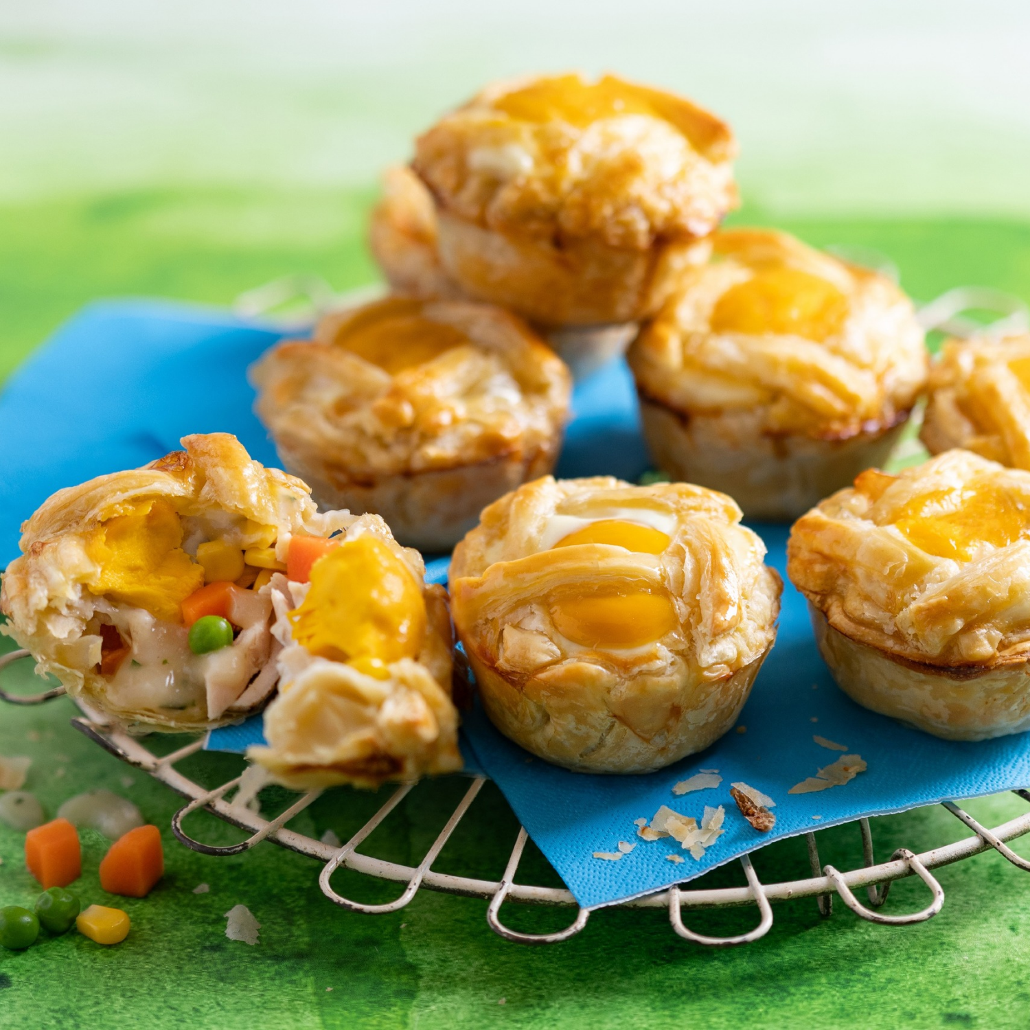 Chicken and Egg Pot Pies