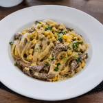 Creamy Lemon Beef & Sweet Corn Ribbon Toss