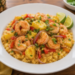 Garlic Prawn & Pineapple Coconut Couscous