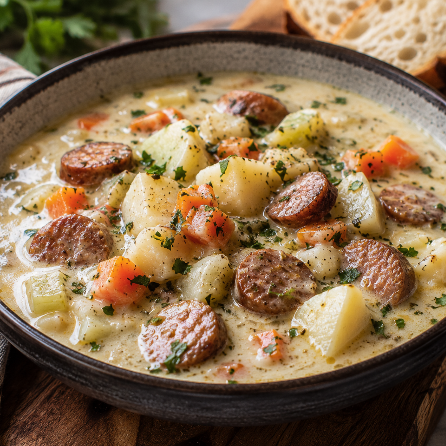 Herb Potato & Sausage Chowder